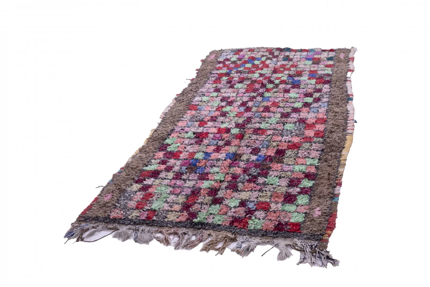 Marokkansk berber tæppe Boucherouite 285 x 125 cm