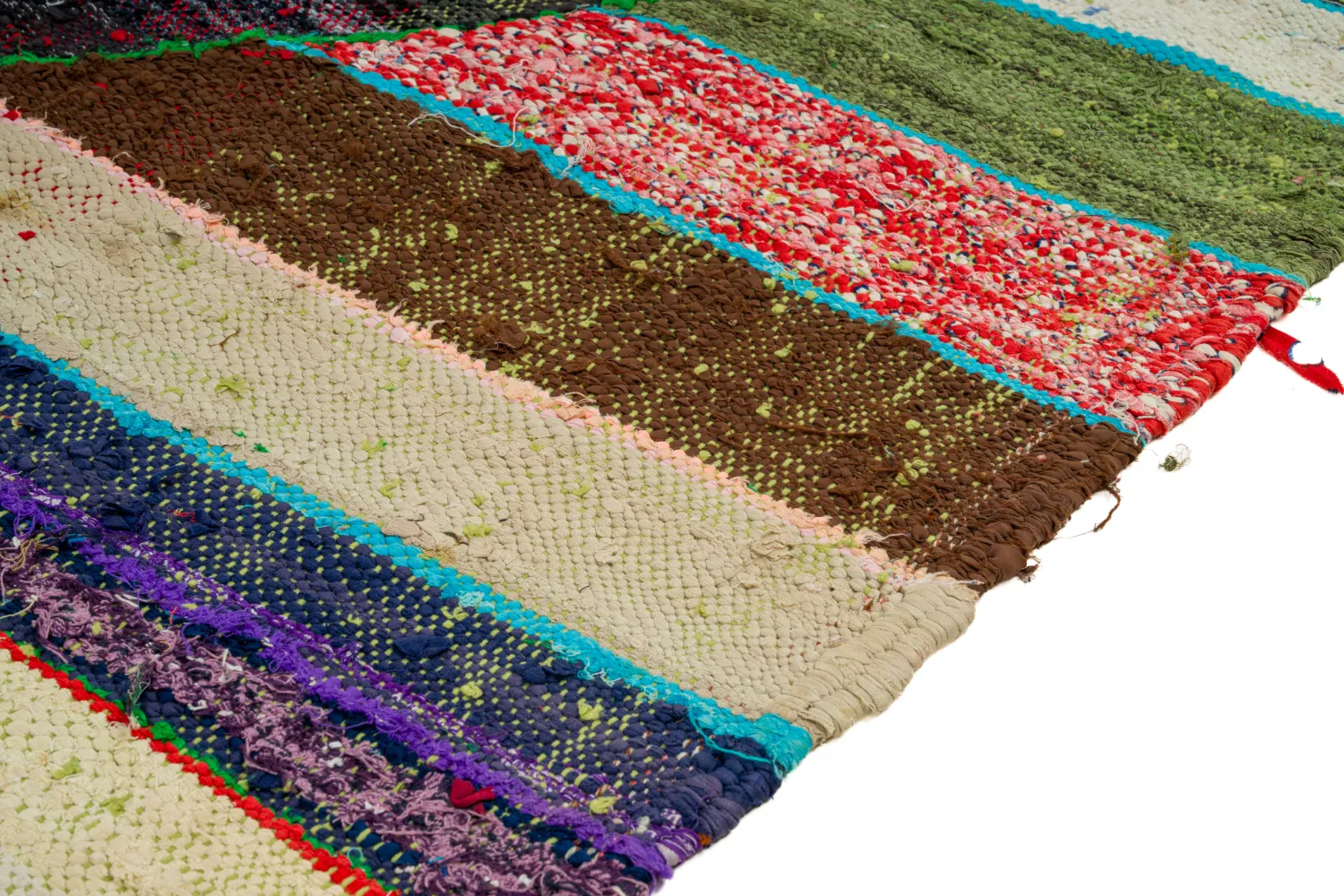 Marokkansk berber tæppe Boucherouite 115 x 215 cm