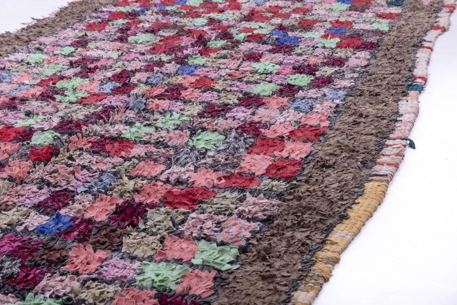 Marokkansk berber tæppe Boucherouite 285 x 125 cm