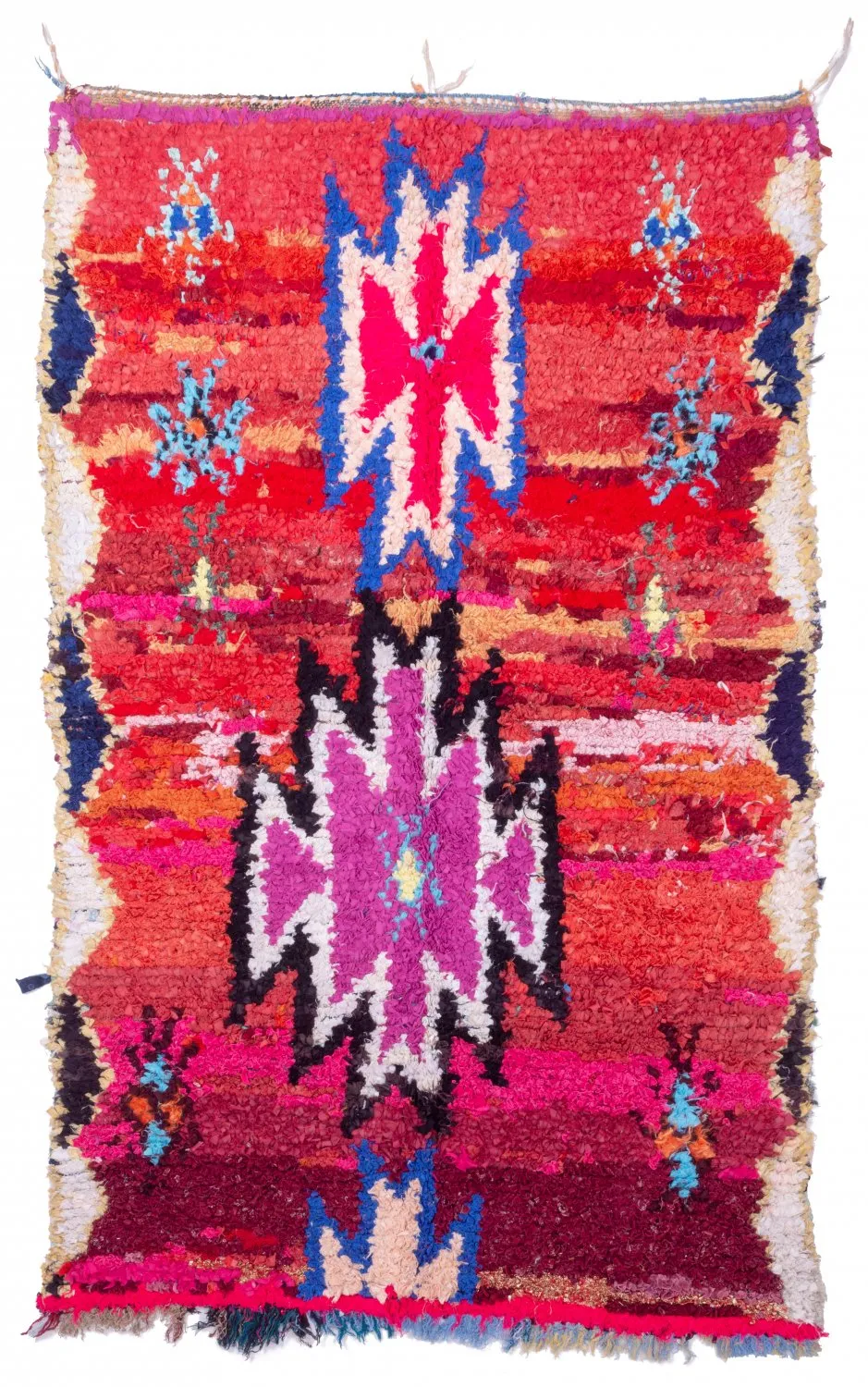 Marokkansk berber tæppe Boucherouite 230 x 140 cm