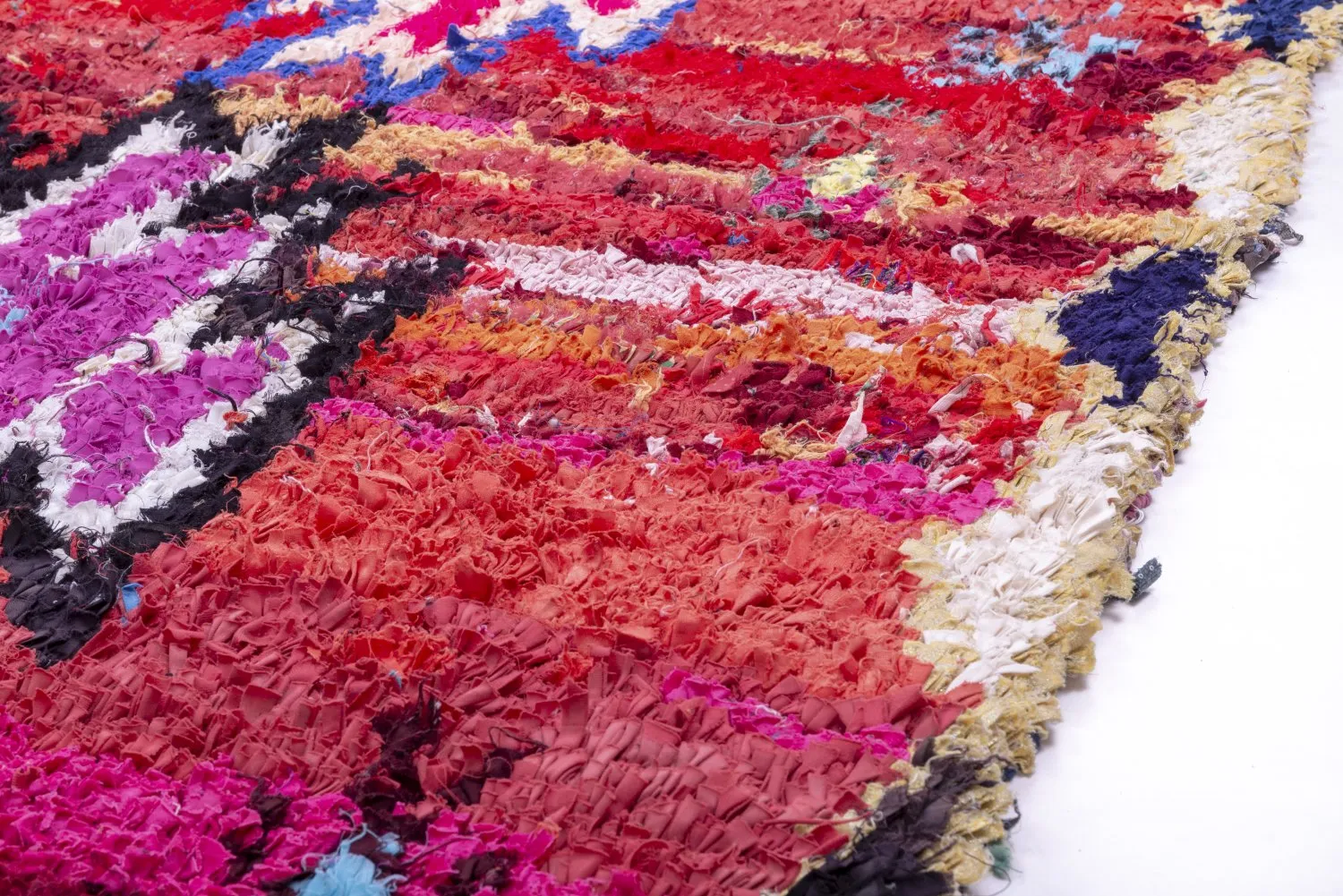 Marokkansk berber tæppe Boucherouite 230 x 140 cm