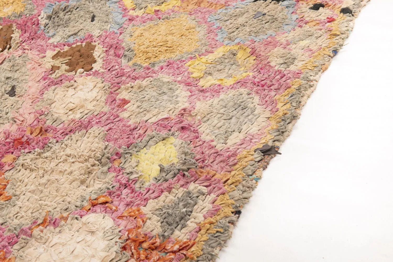 Marokkansk berber tæppe Boucherouite 255 x 100 cm