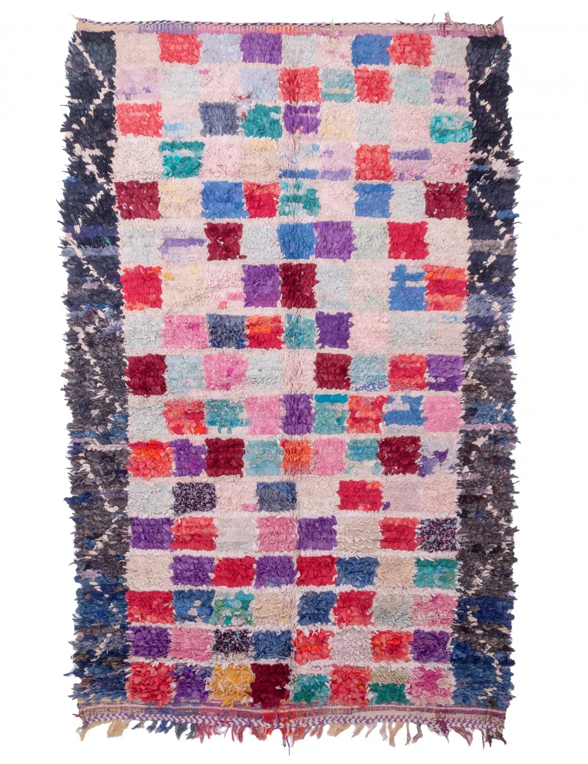 Marokkansk berber tæppe Boucherouite 265 x 165 cm