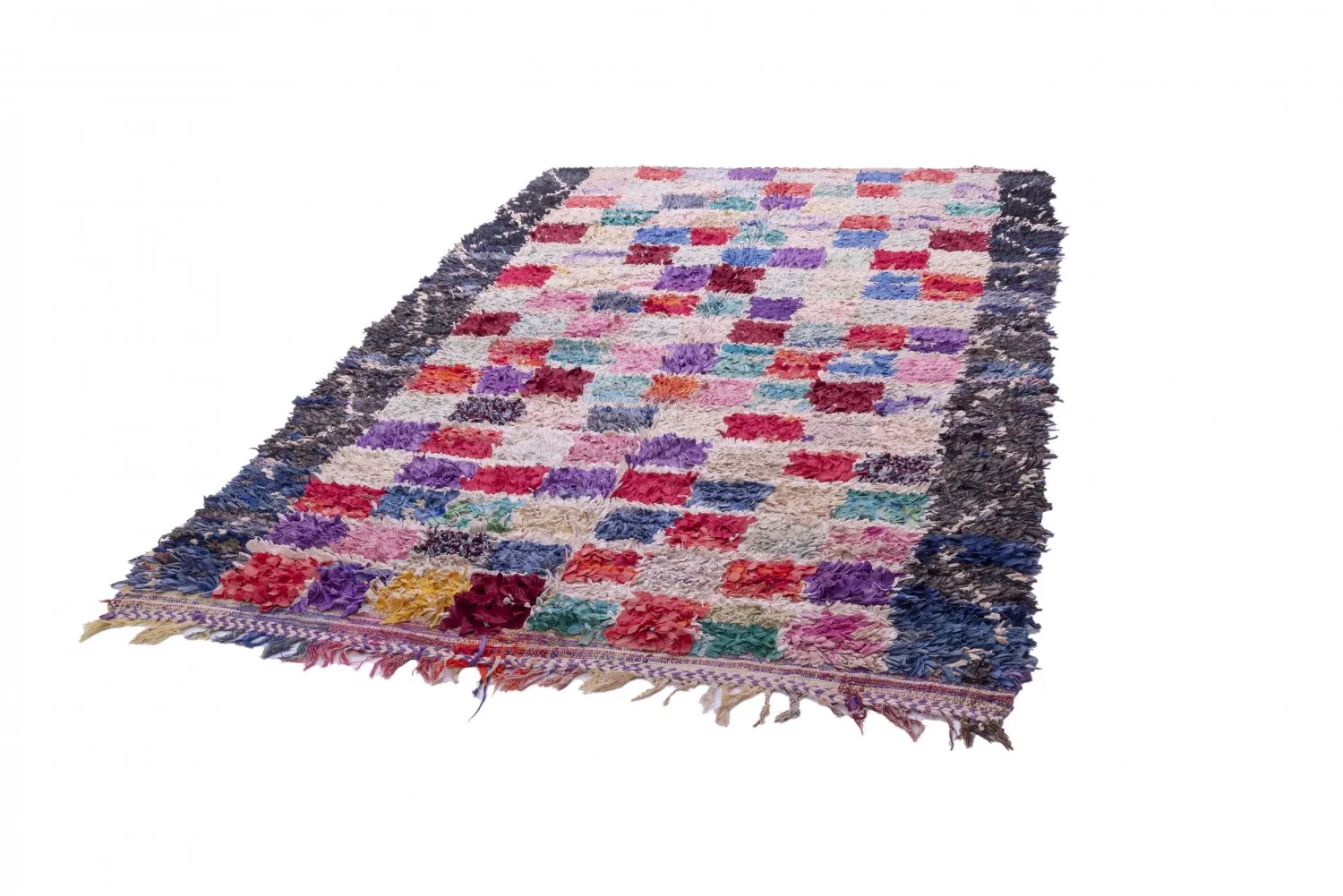 Marokkansk berber tæppe Boucherouite 265 x 165 cm
