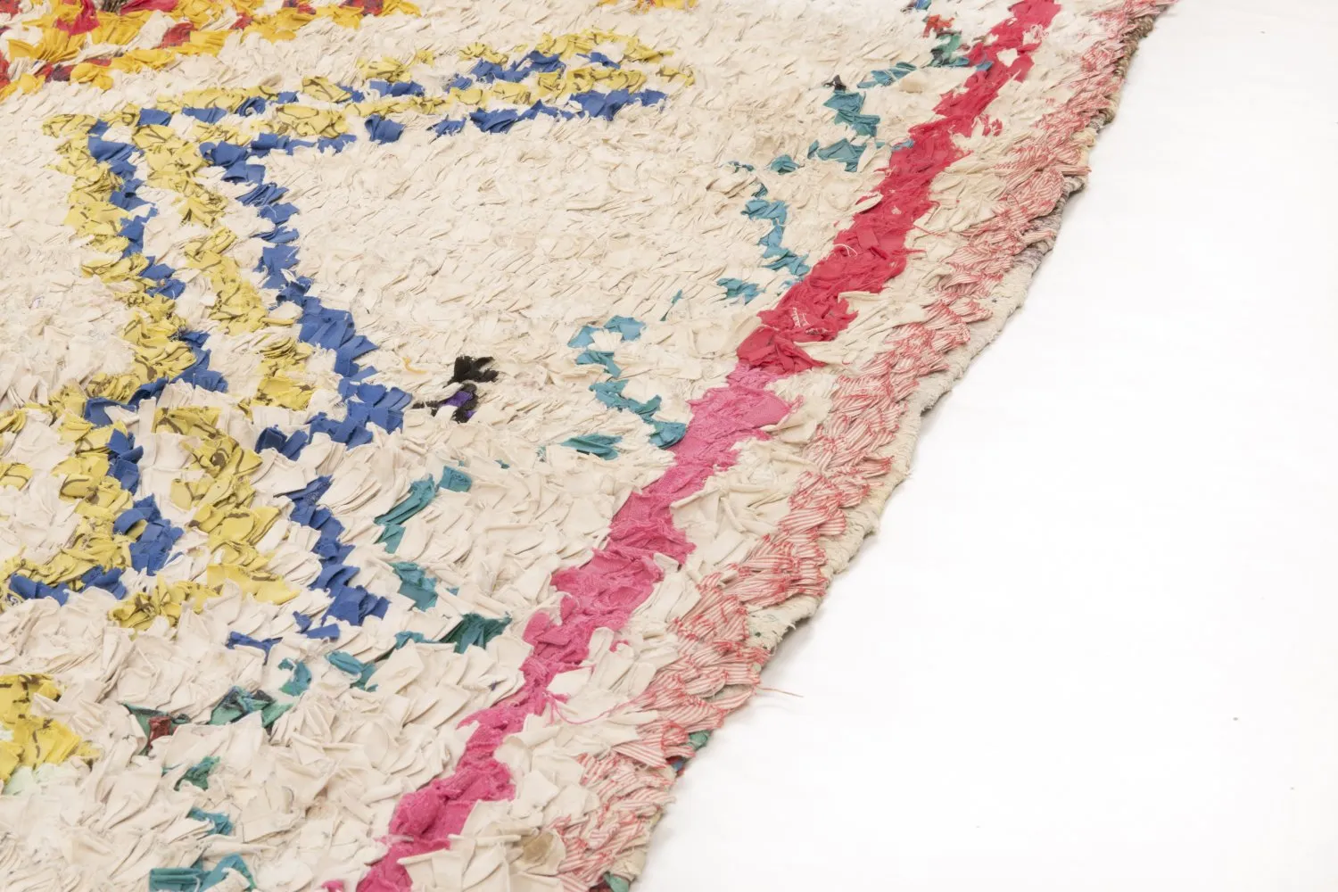 Marokkansk berber tæppe Boucherouite 210 x 125 cm