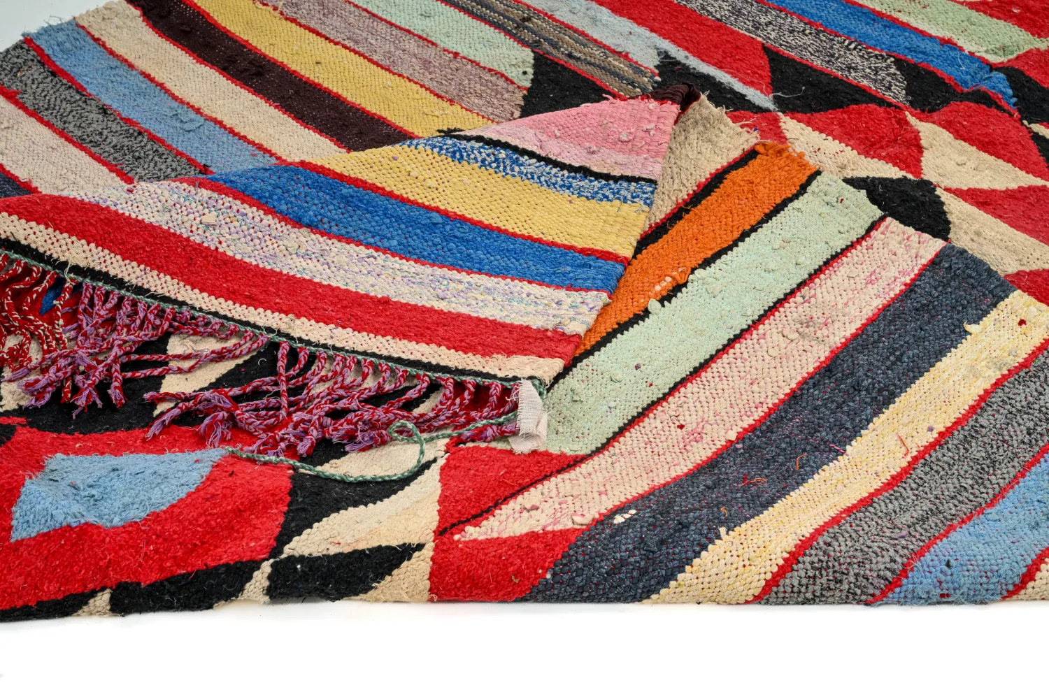 Marokkansk berber tæppe Boucherouite 145 x 250 cm