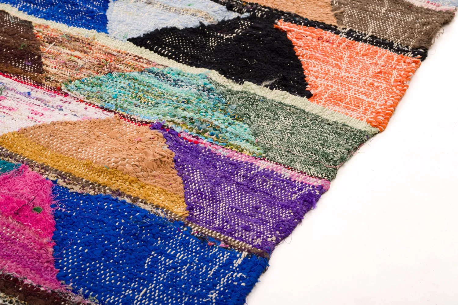 Marokkansk berber tæppe Boucherouite 135 x 290 cm