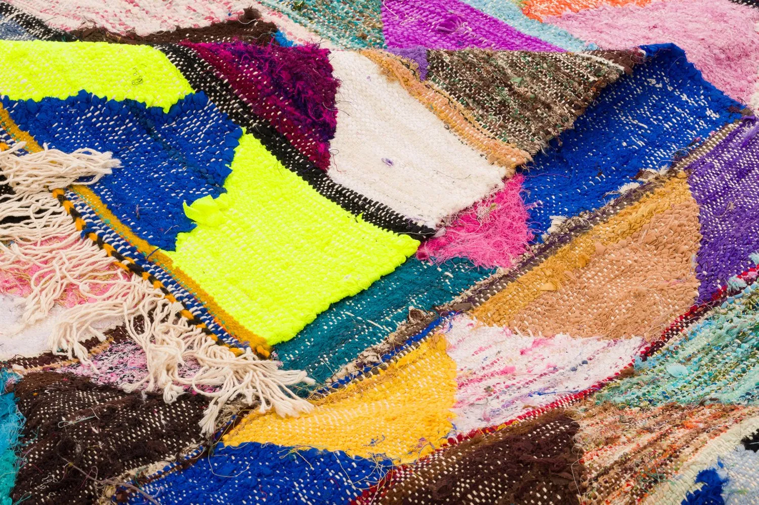 Marokkansk berber tæppe Boucherouite 135 x 290 cm