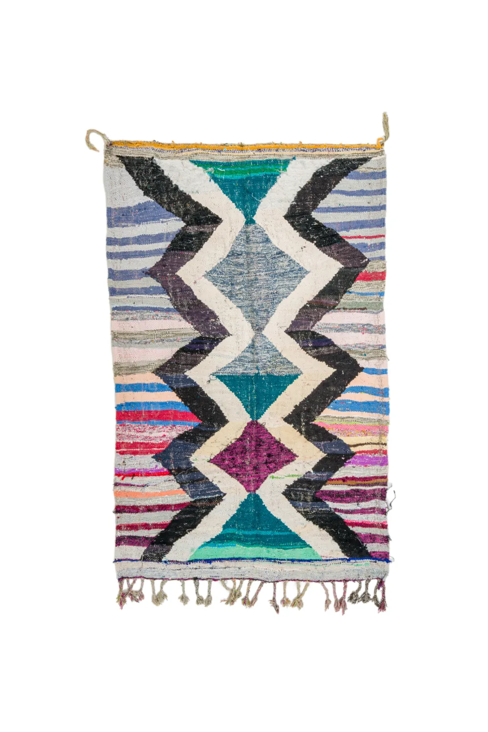 Marokkansk berber tæppe Boucherouite 140 x 220 cm