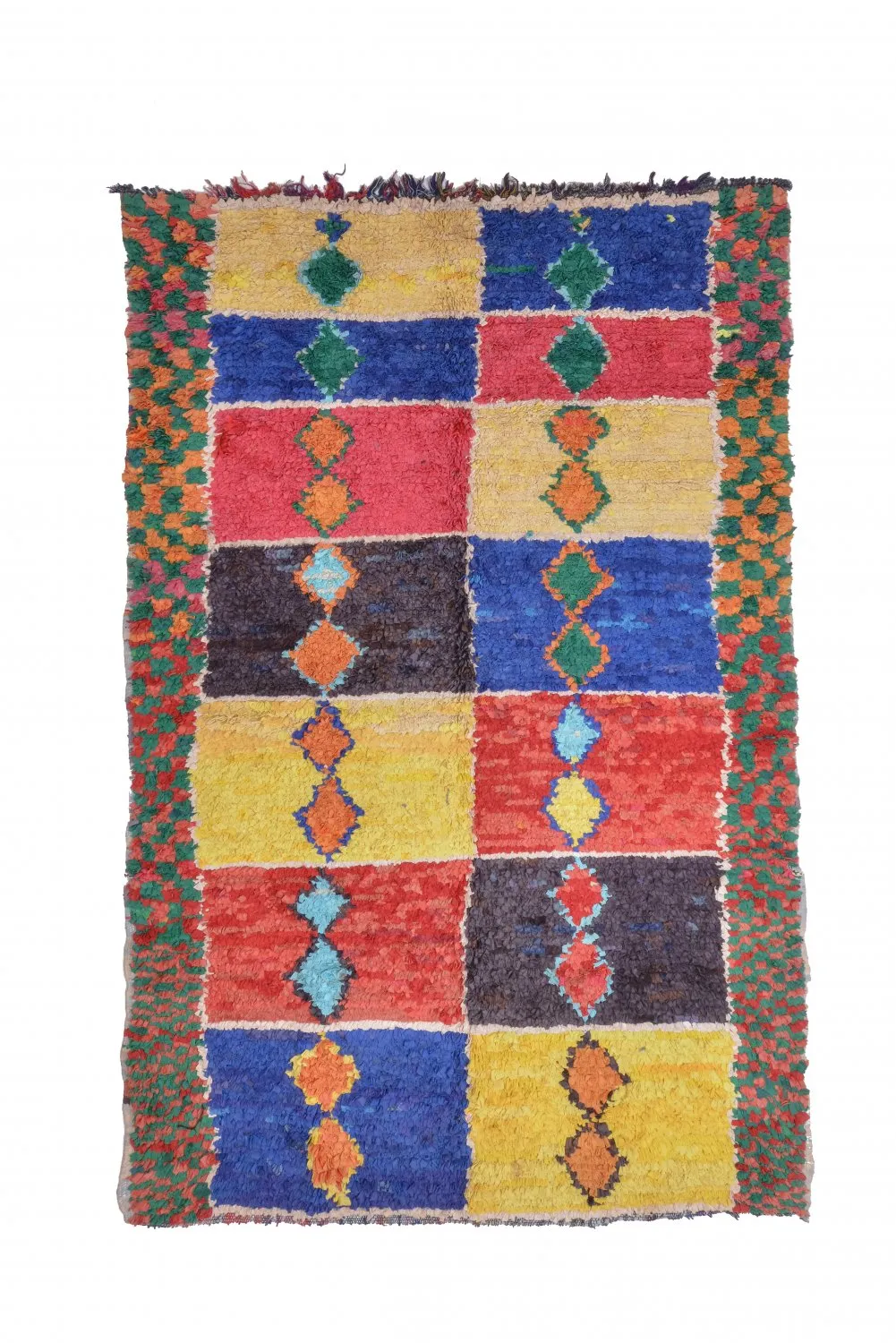 Marokkansk berber tæppe Boucherouite 255 x 160 cm