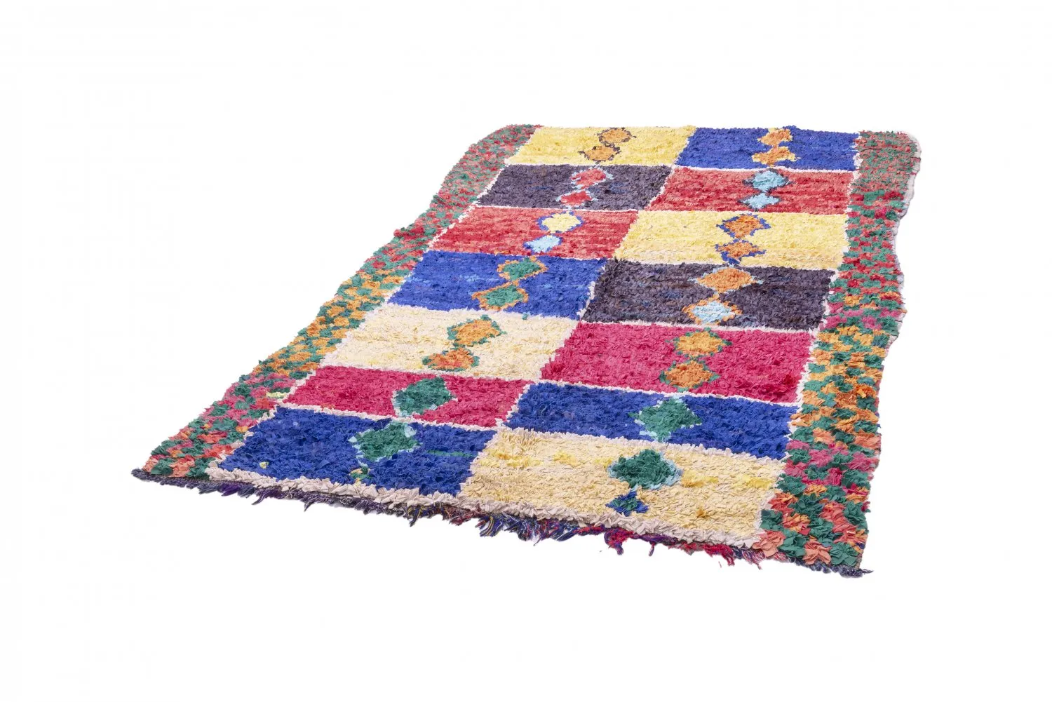 Marokkansk berber tæppe Boucherouite 255 x 160 cm