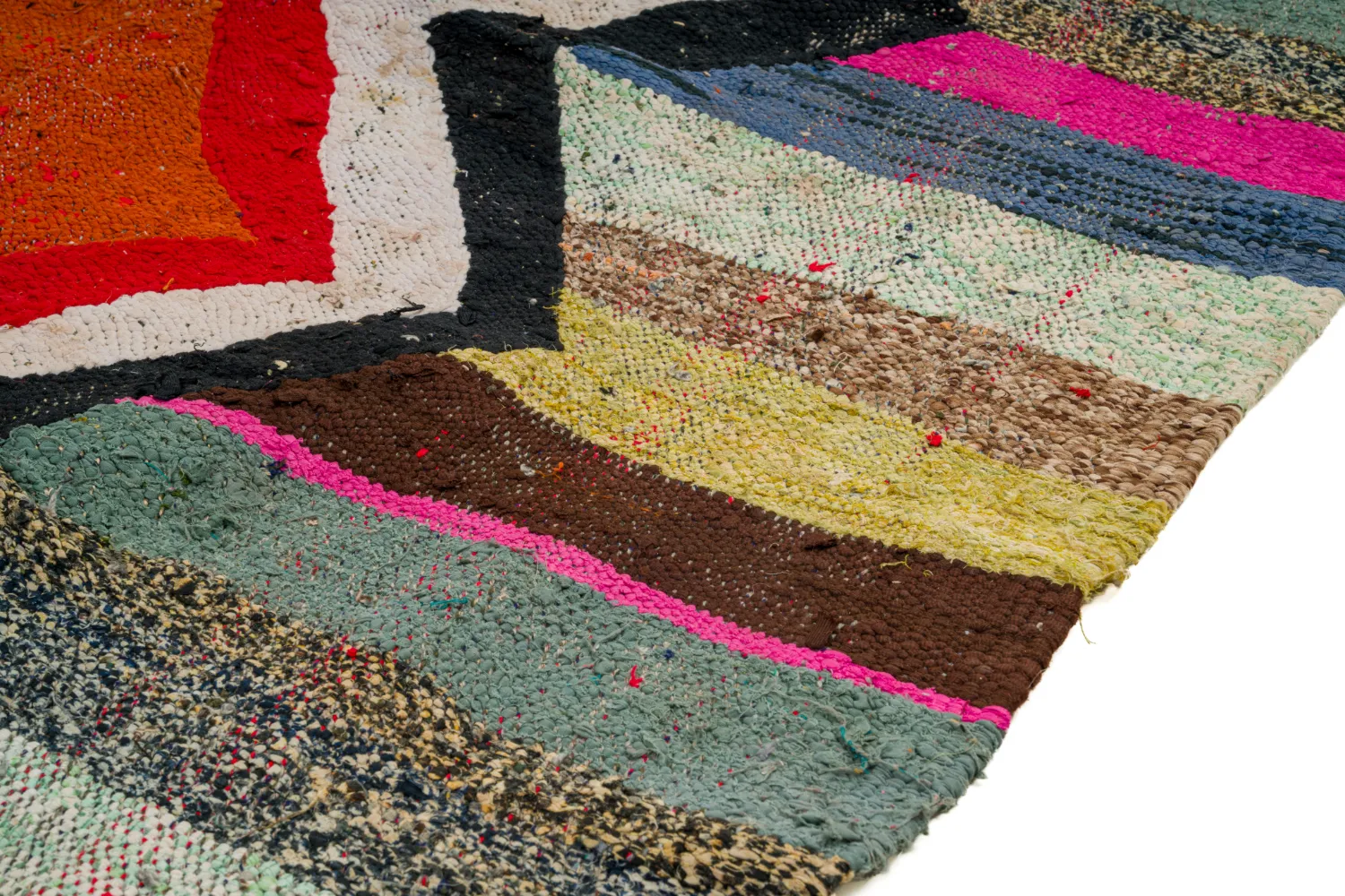 Marokkansk berber tæppe Boucherouite 130 x 260 cm