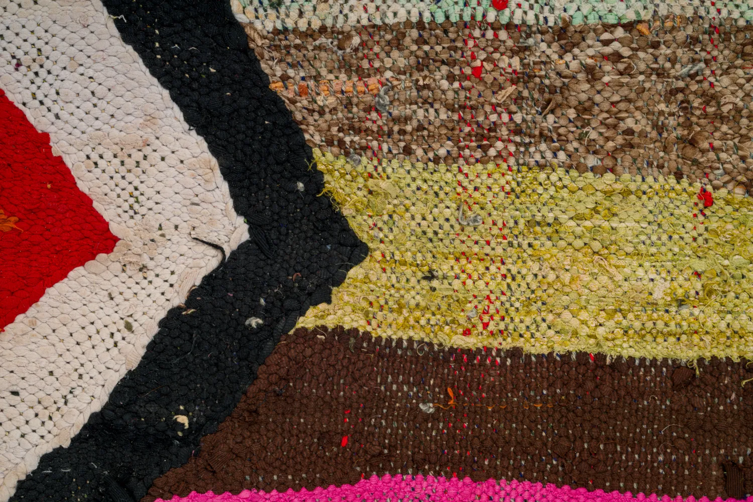 Marokkansk berber tæppe Boucherouite 130 x 260 cm