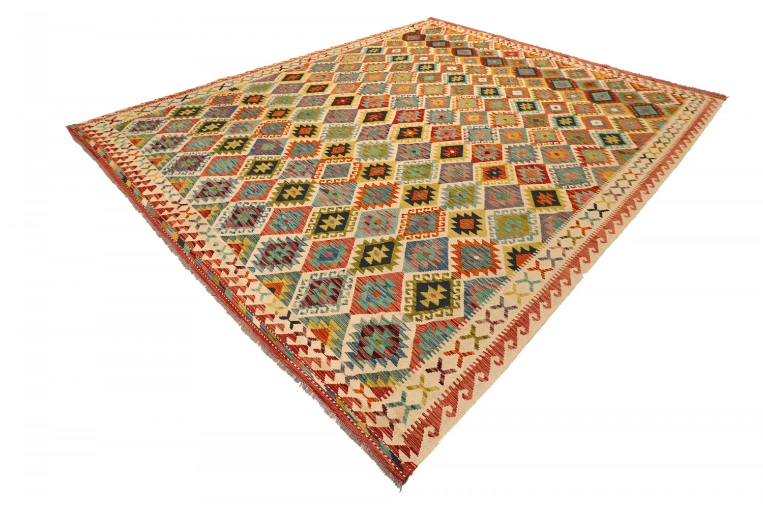 Orientalsk kelimtæppe 394 x 309 cm