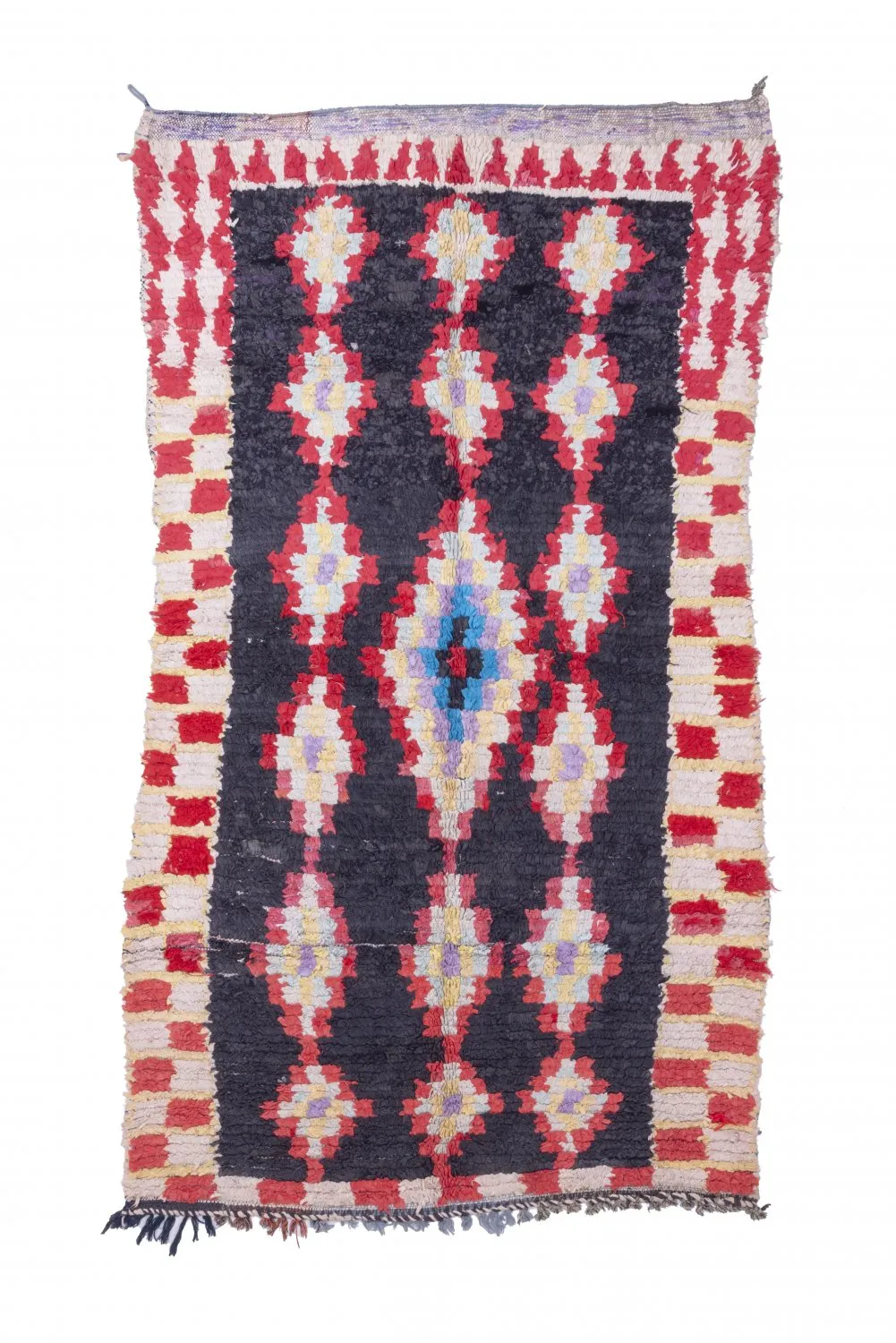 Marokkansk berber tæppe Boucherouite 235 x 130 cm