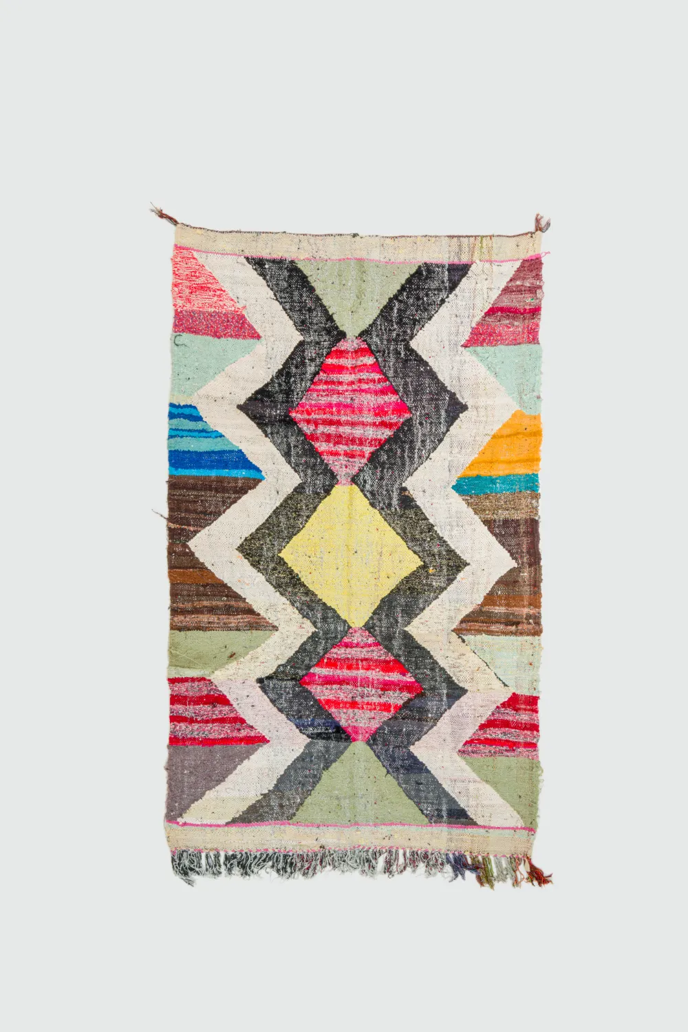 Marokkansk berber tæppe Boucherouite 135 x 230 cm