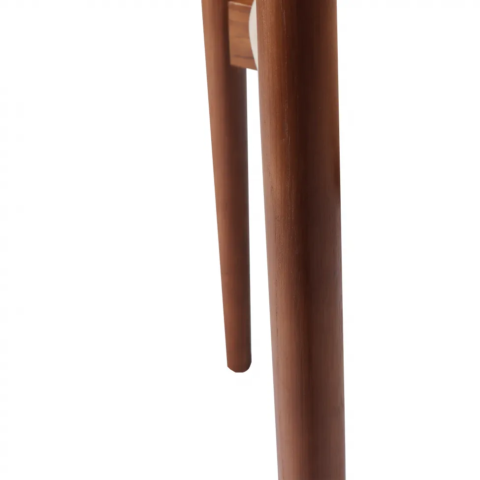 Stol - Ystad (valnød/beige) - 2 stk