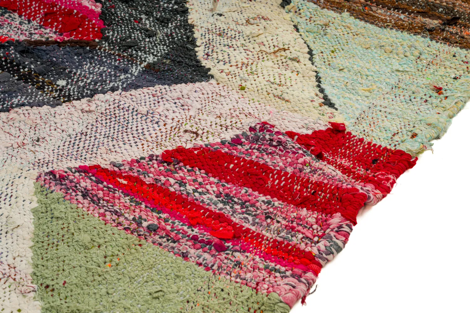 Marokkansk berber tæppe Boucherouite 135 x 230 cm