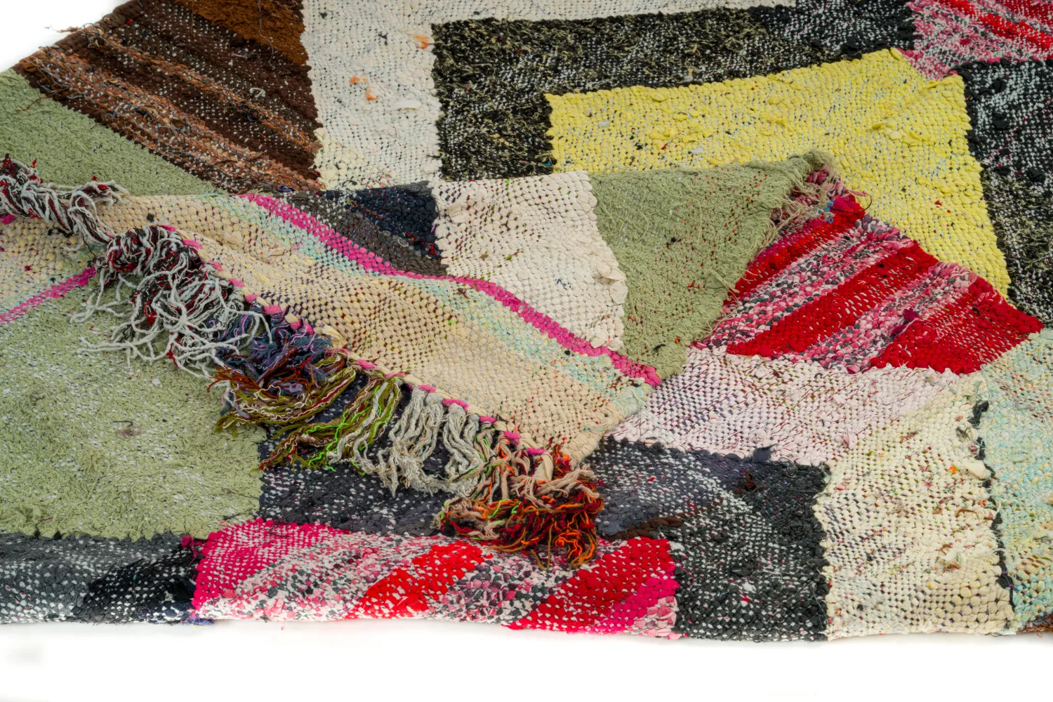 Marokkansk berber tæppe Boucherouite 135 x 230 cm