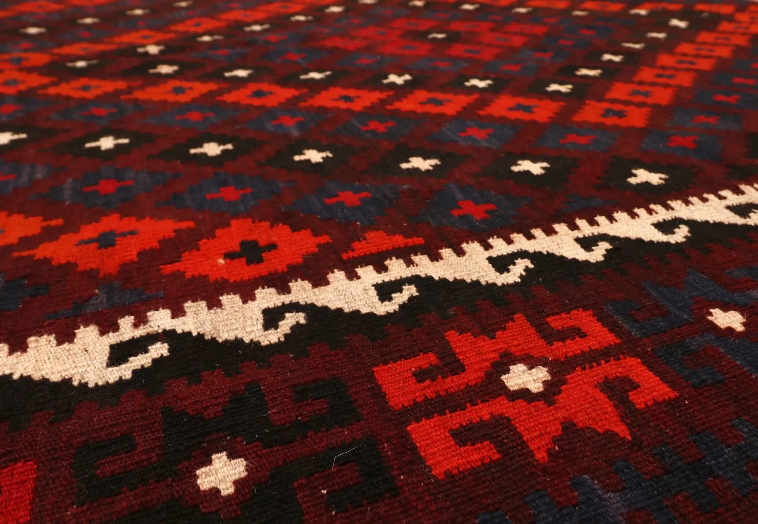 Orientalsk kelimtæppe 416 x 252 cm