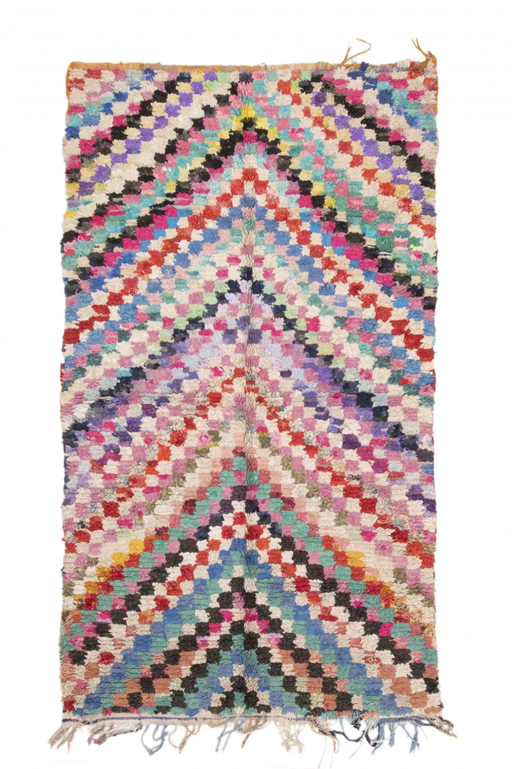 Marokkansk berber tæppe Boucherouite 245 x 140 cm