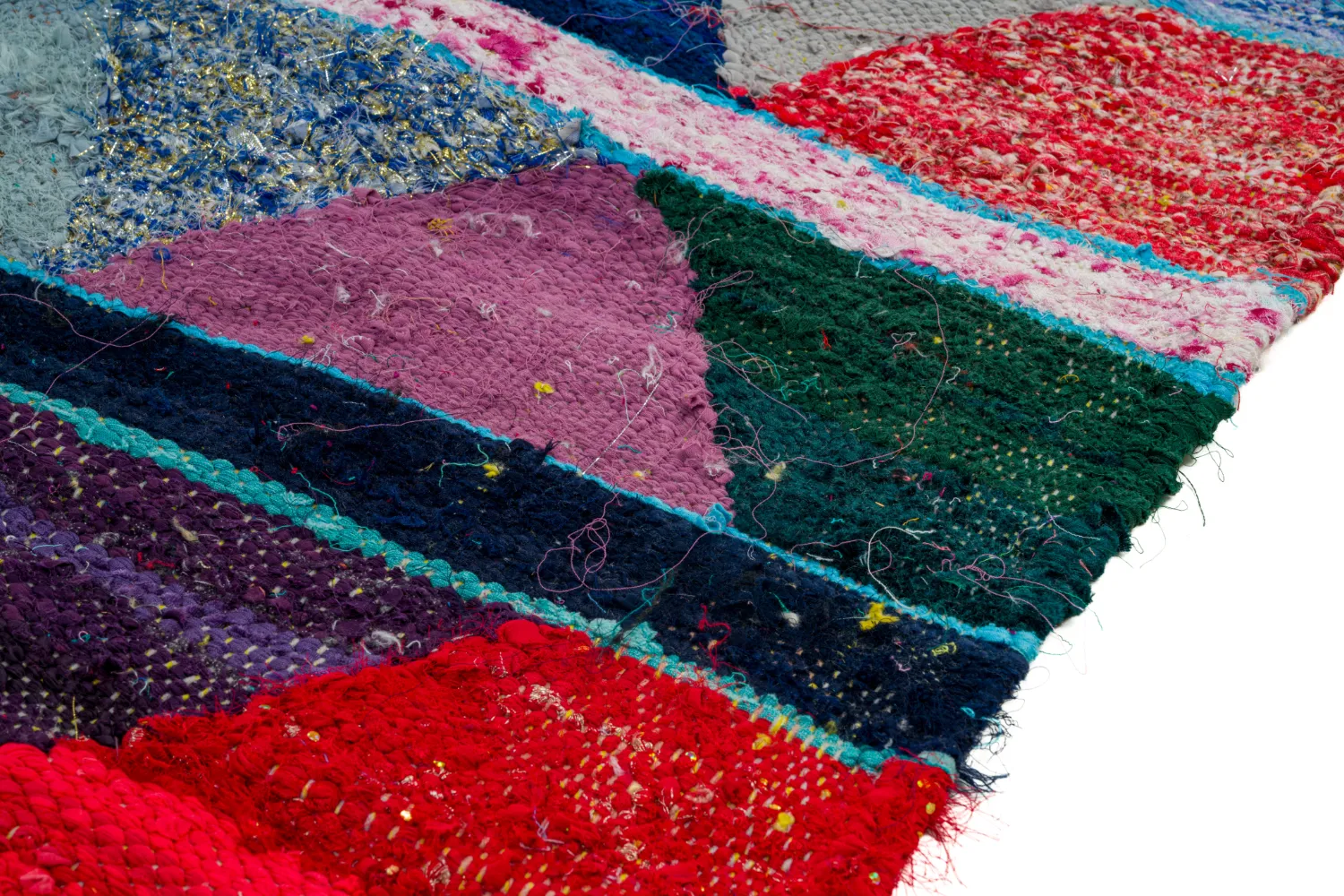 Marokkansk berber tæppe Boucherouite 135 x 265 cm