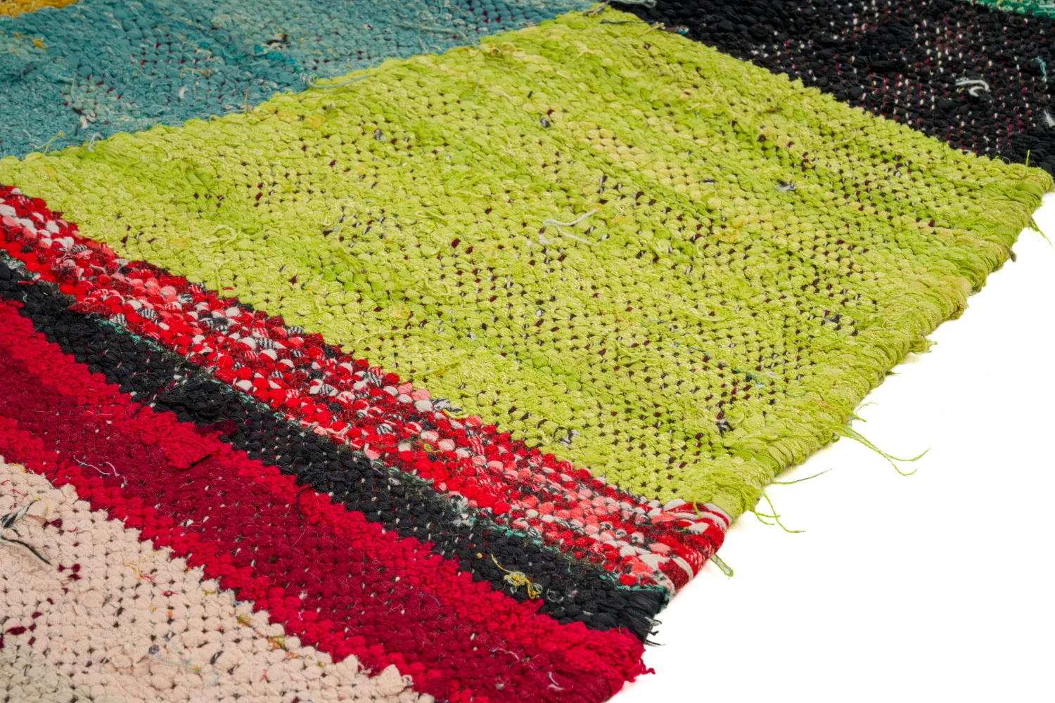 Marokkansk berber tæppe Boucherouite 125 x 230 cm