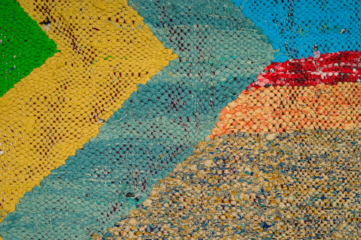 Marokkansk berber tæppe Boucherouite 125 x 230 cm