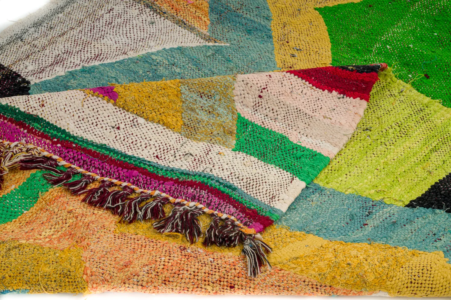 Marokkansk berber tæppe Boucherouite 125 x 230 cm