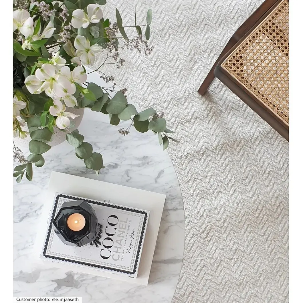 Ryatæpper - Pandora (hvid)