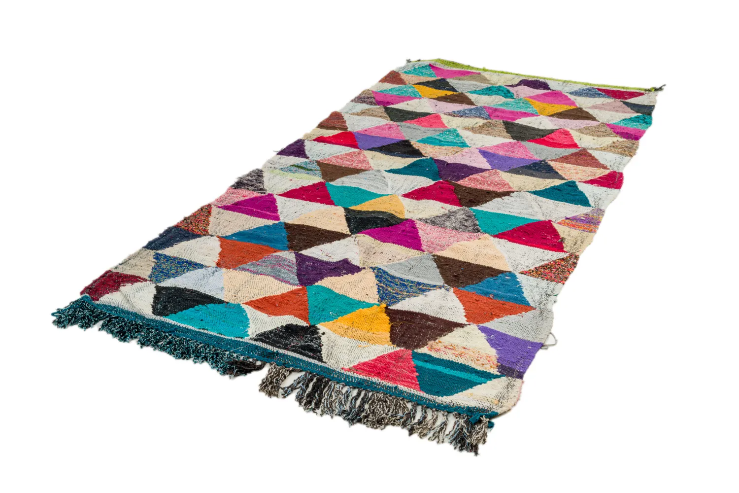 Marokkansk berber tæppe Boucherouite 130 x 280 cm