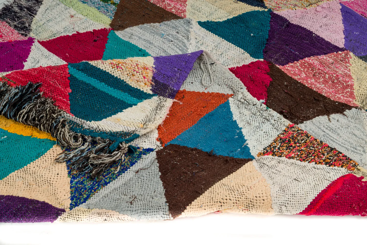 Marokkansk berber tæppe Boucherouite 130 x 280 cm