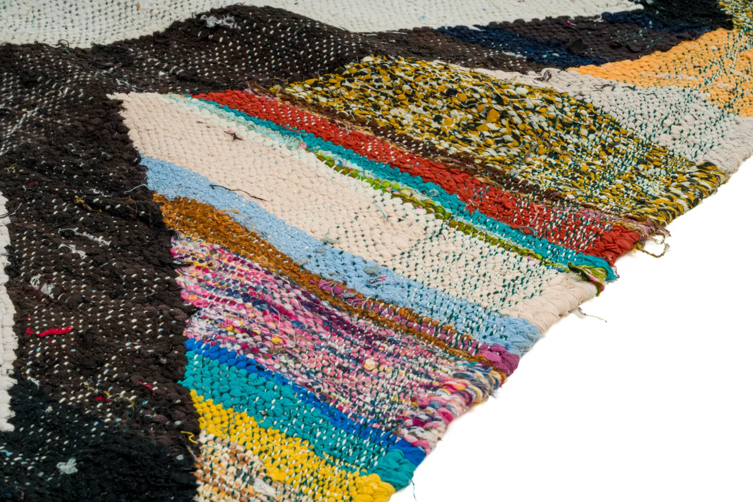 Marokkansk berber tæppe Boucherouite 135 x 235 cm