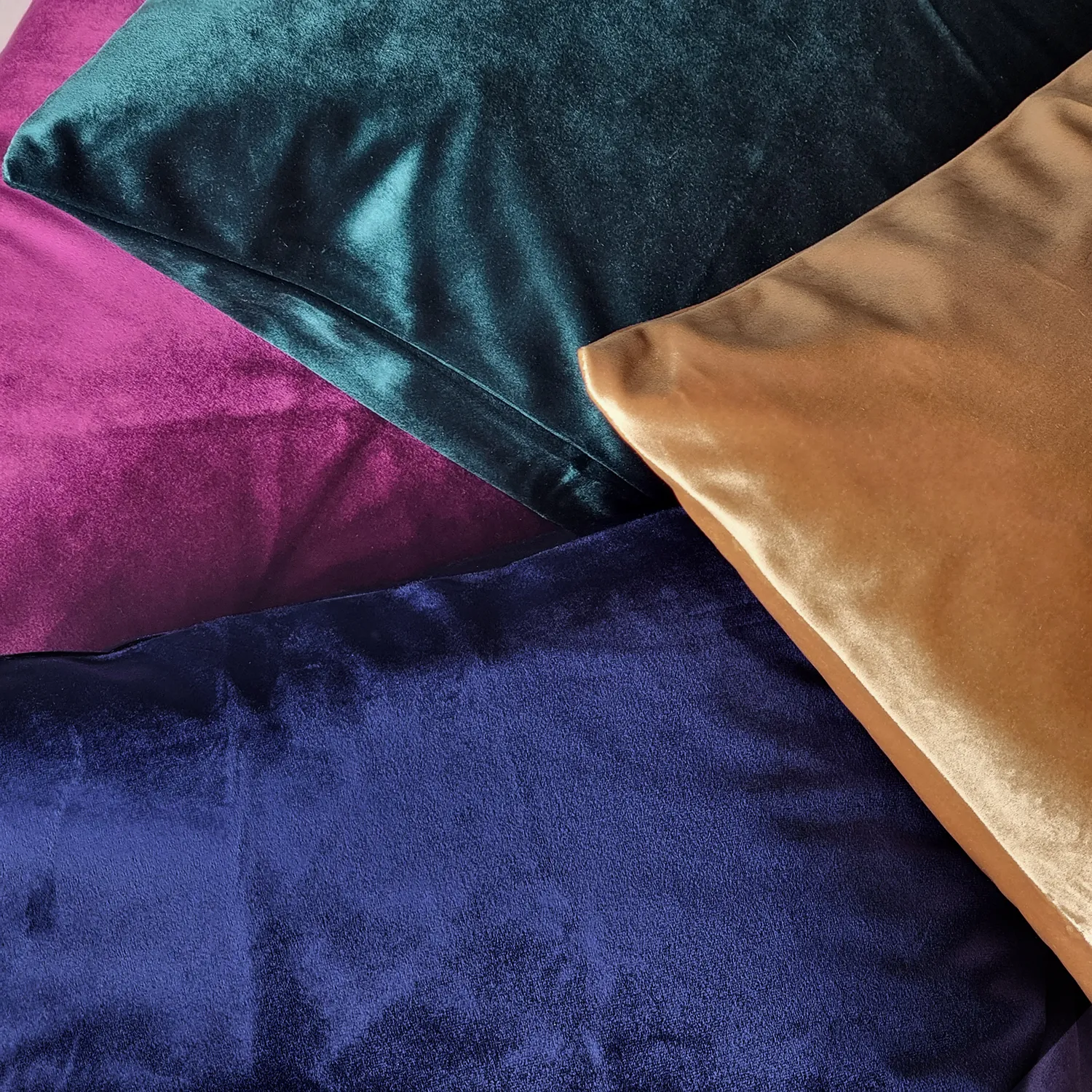 Pudebetræk - Puder af fløjl Marlyn (turkis)