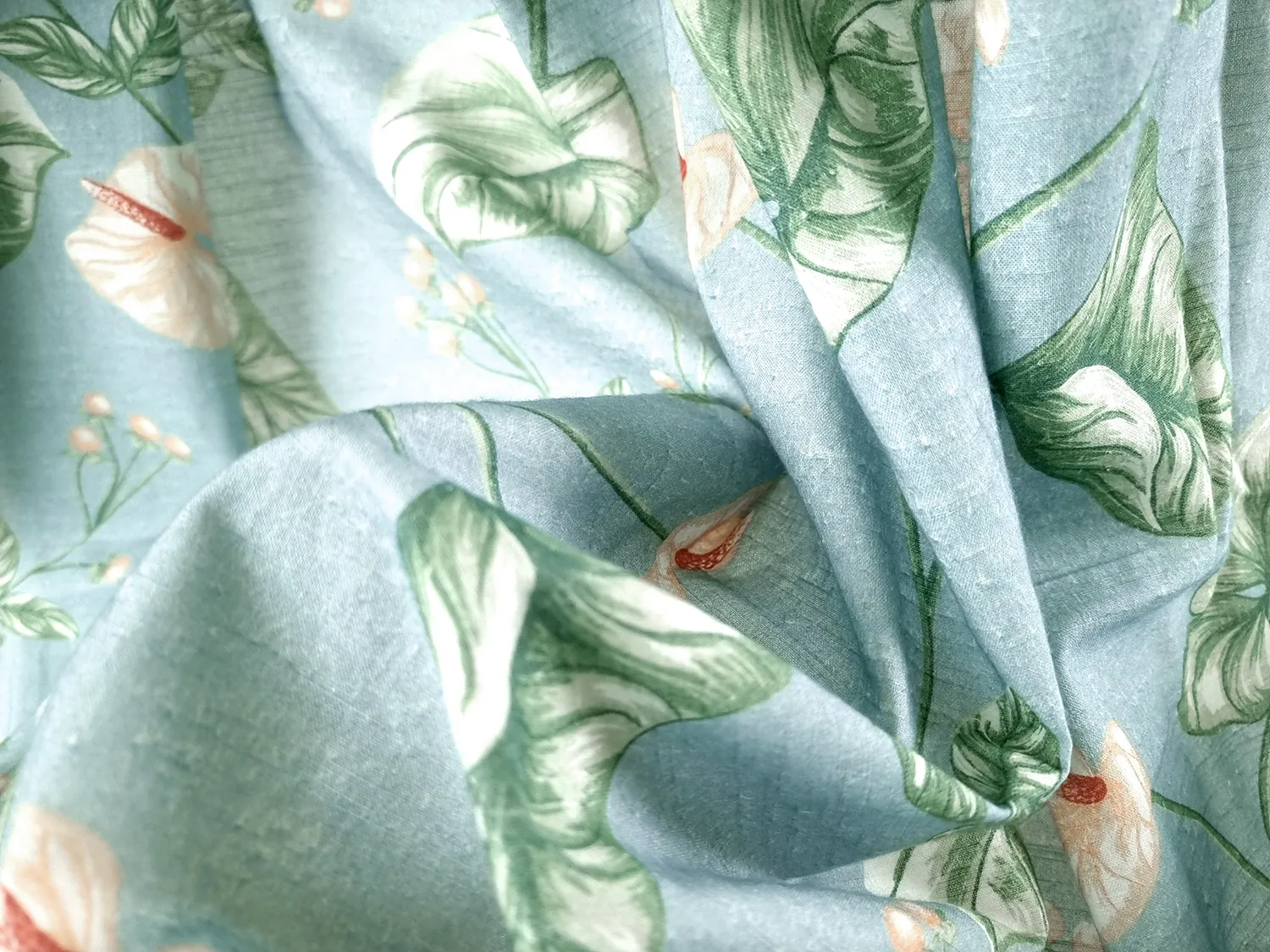 Gardiner - Bomuldsgardin Adella (turkis)