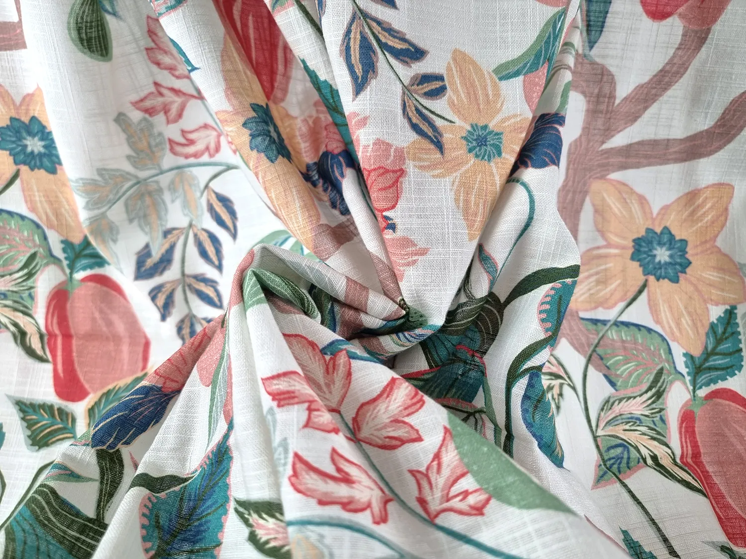 Gardiner - Bomuldsgardin - Sofi-Lee (rød)