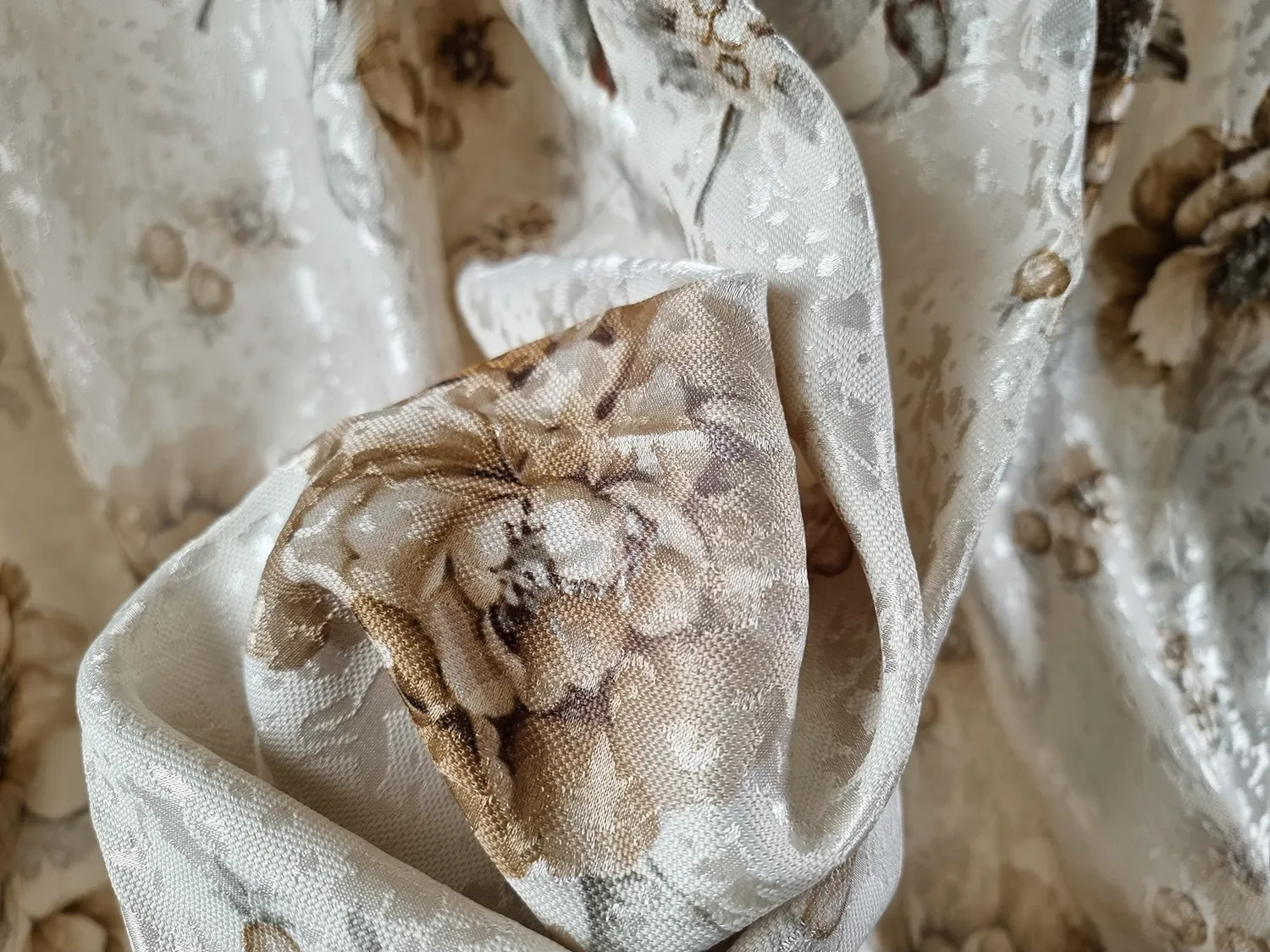 Gardin - Blom (beige)