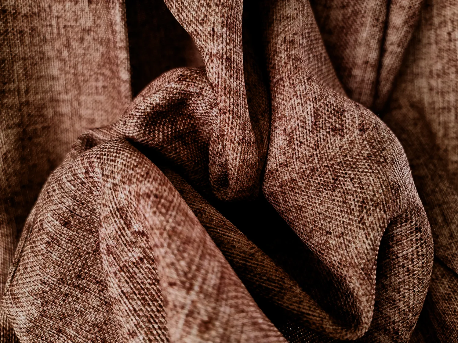 Gardiner - Gardin i hør Lindiwe (rosa)