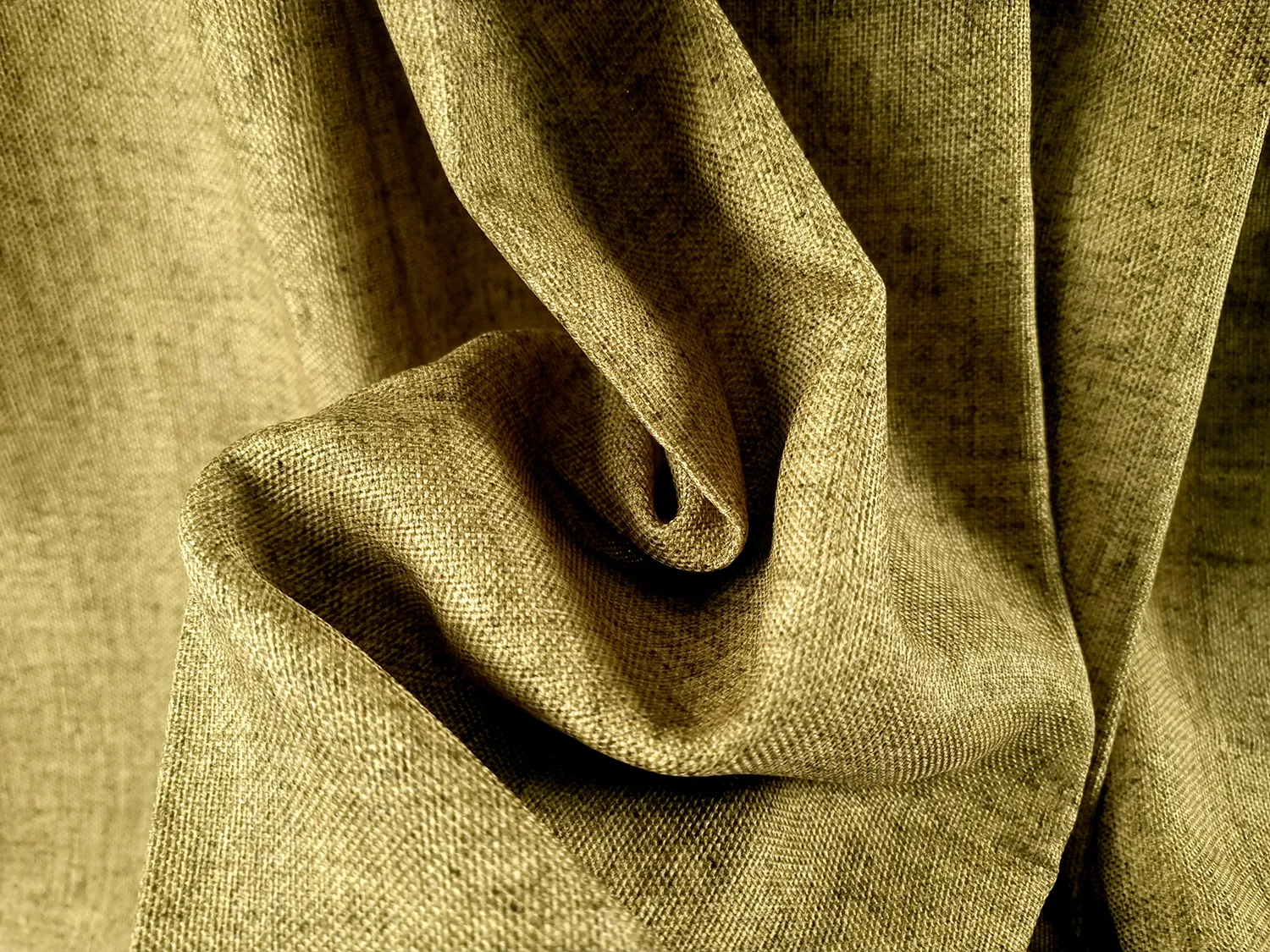 Gardiner - Gardin i hør Lindiwe (gul)