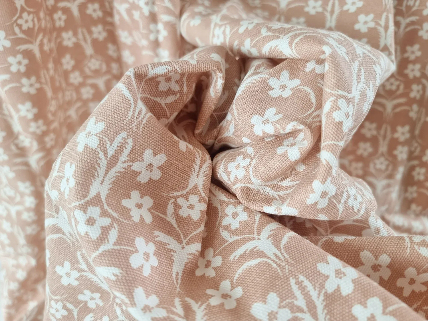 Gardiner - Bomuldsgardin Ella (lyserød)