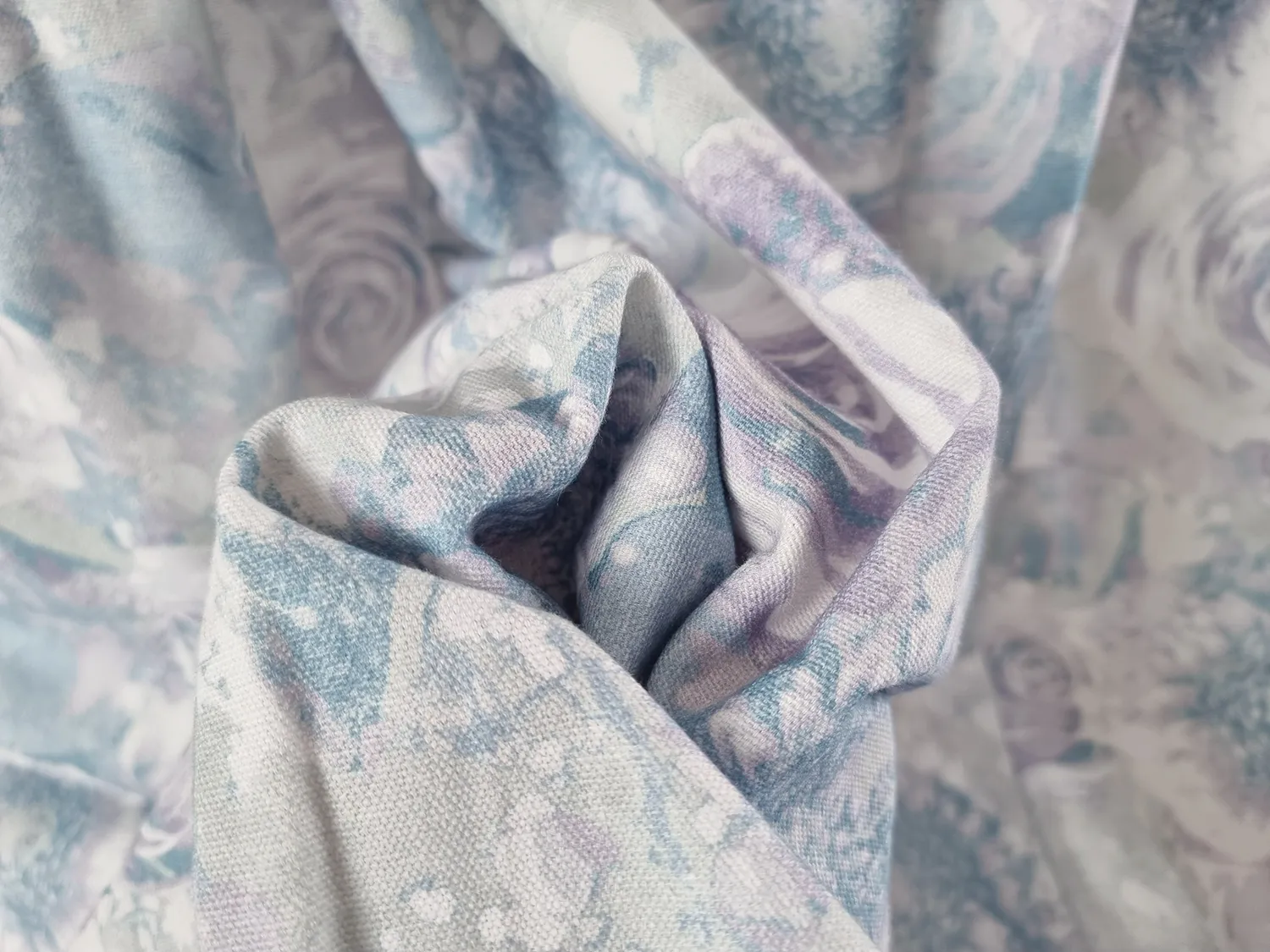 Gardiner - Bomuldsgardin Soft (blå)