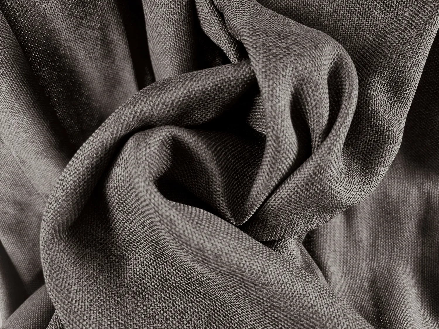 Gardiner - Gardin i hør Lilou (sort)