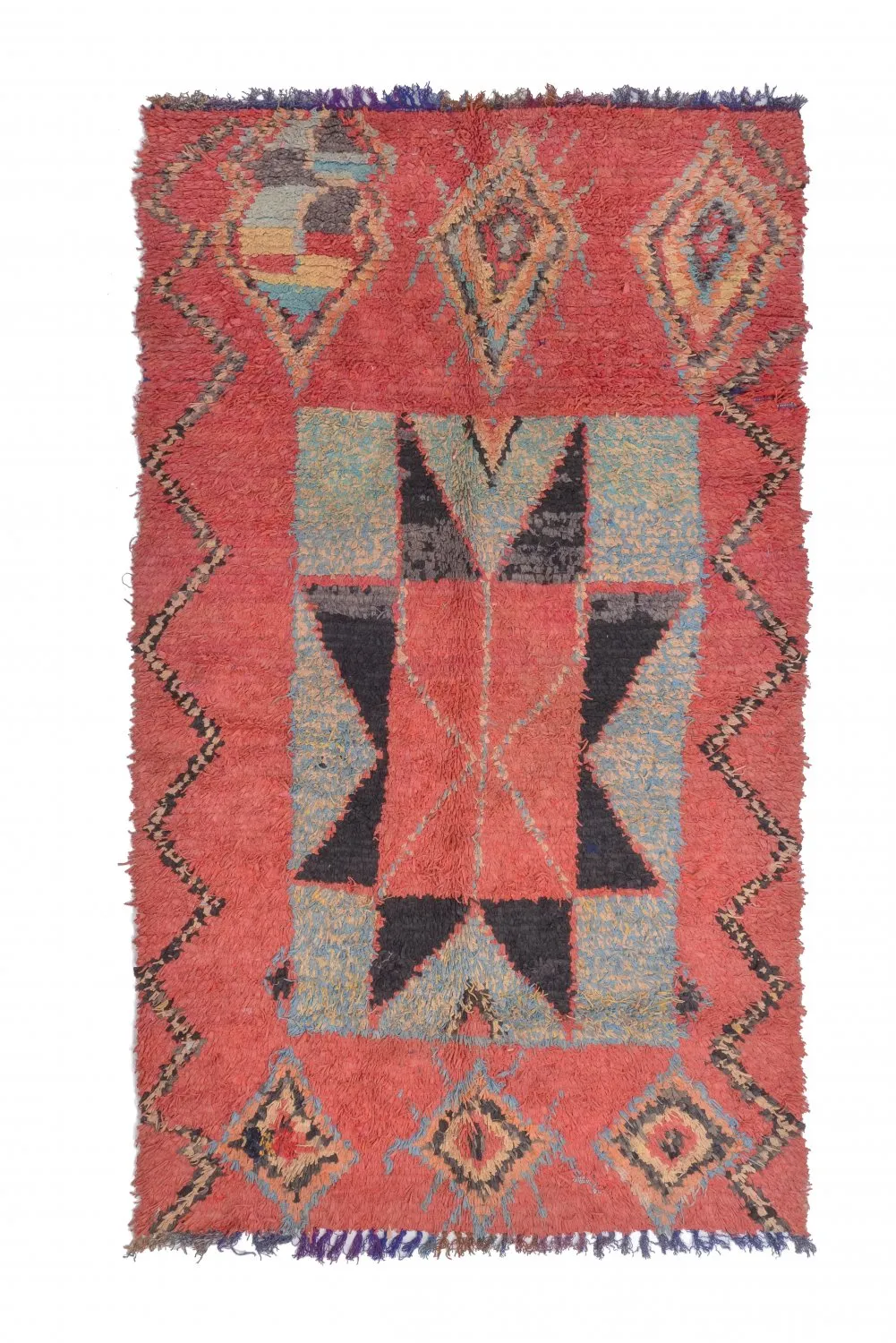 Marokkansk berber tæppe Boucherouite 255 x 150 cm