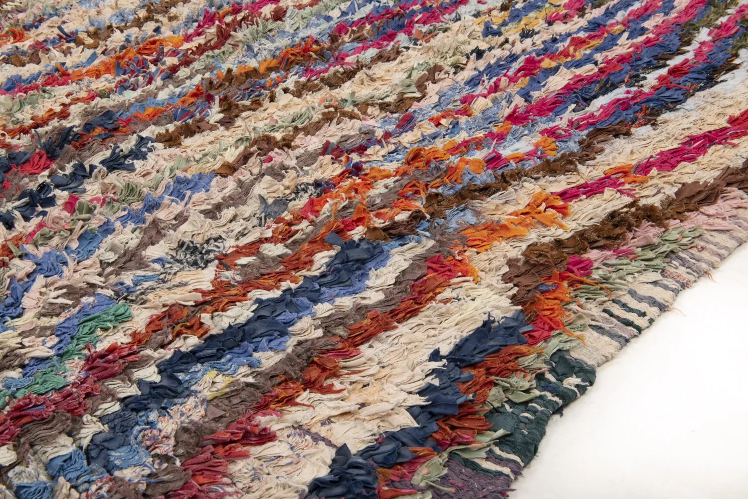 Marokkansk berber tæppe Boucherouite 195 x 150 cm