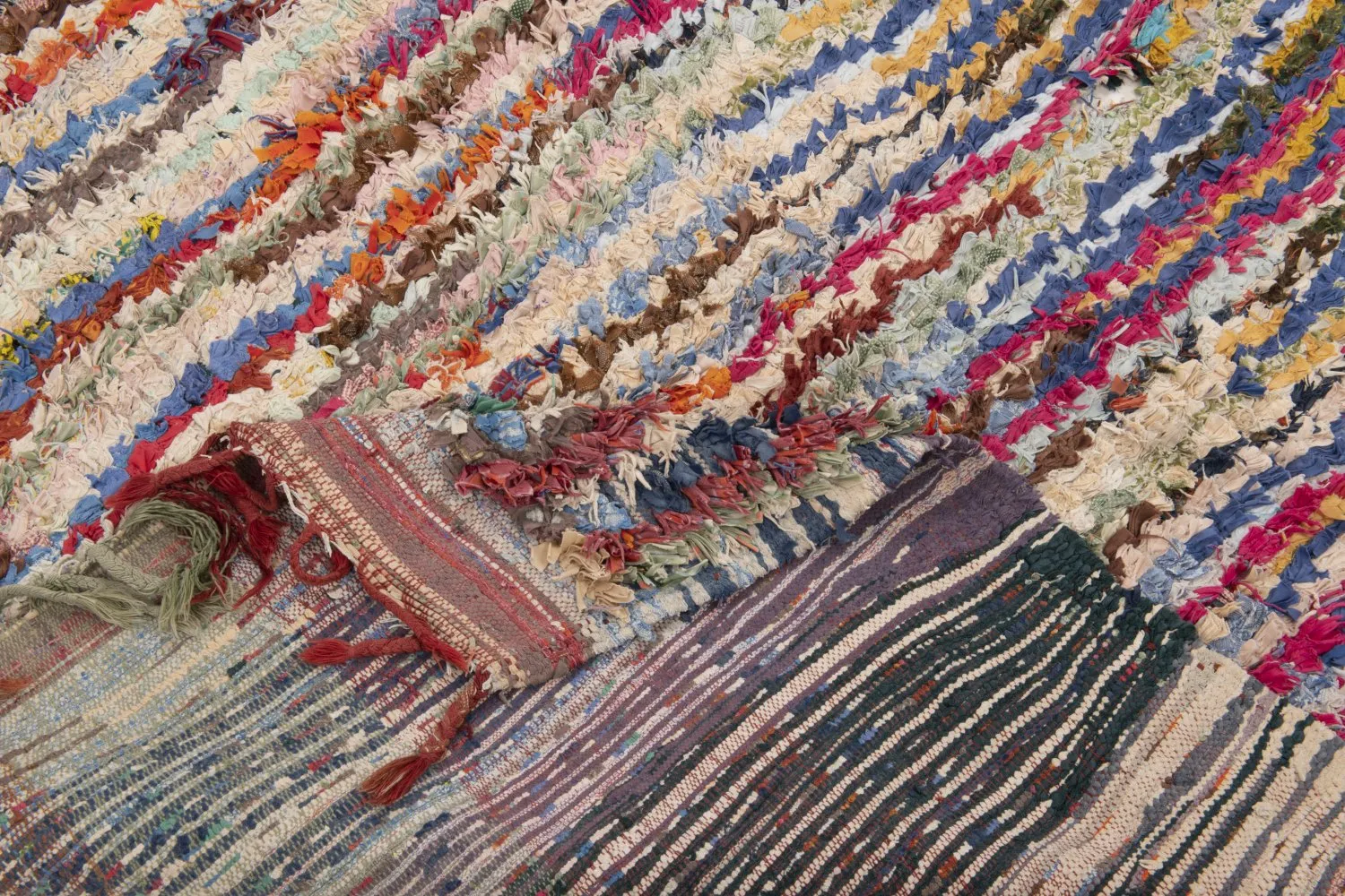 Marokkansk berber tæppe Boucherouite 195 x 150 cm