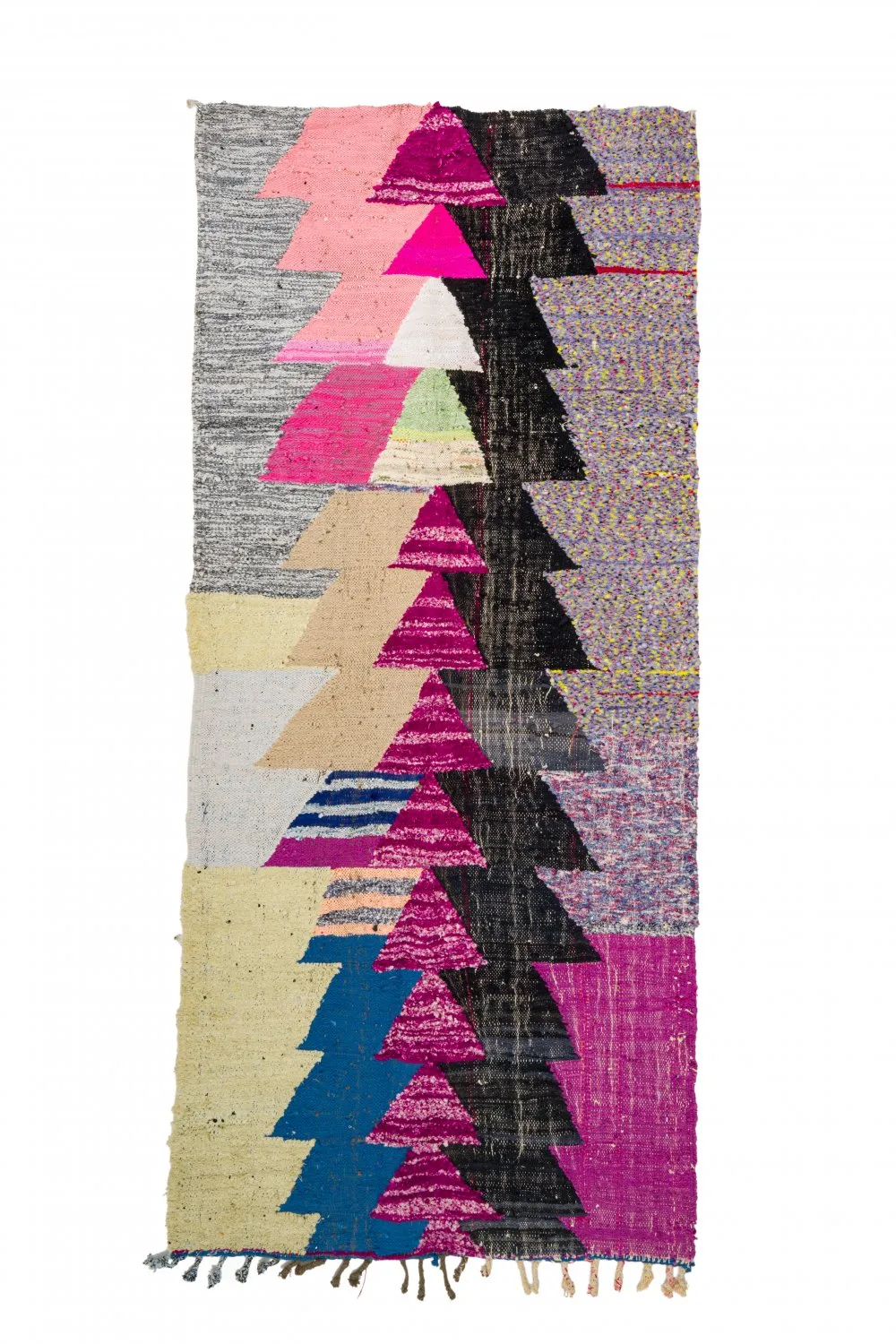 Marokkansk berber tæppe Boucherouite 125 x 290 cm