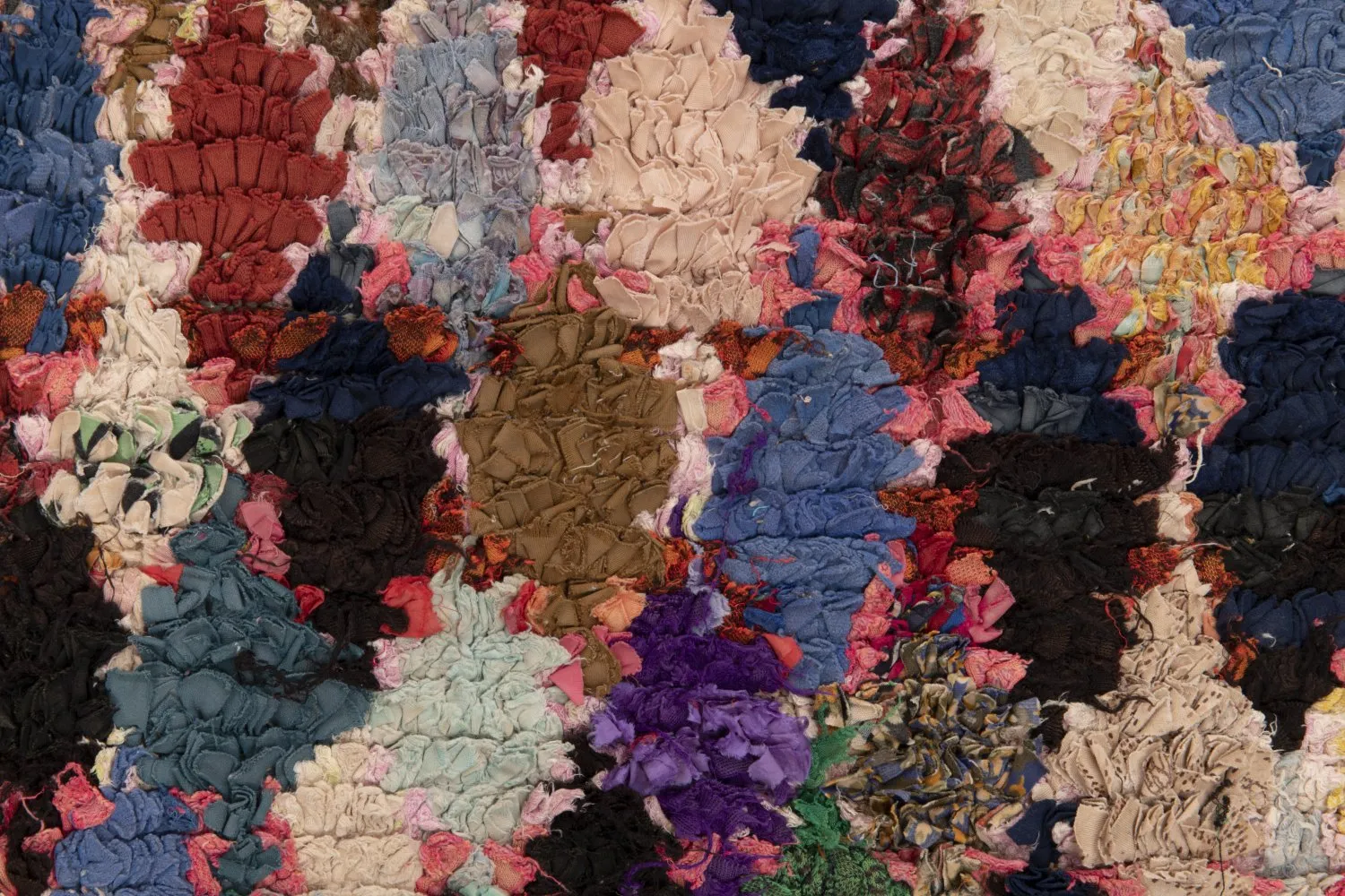 Marokkansk berber tæppe Boucherouite 295 x 120 cm