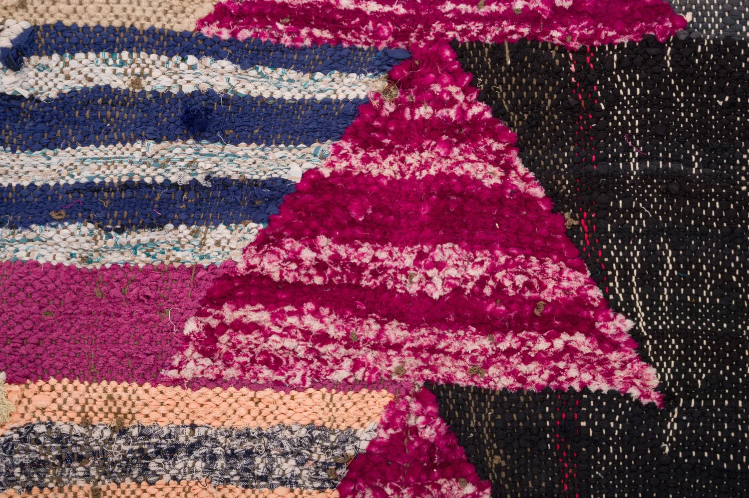 Marokkansk berber tæppe Boucherouite 125 x 290 cm