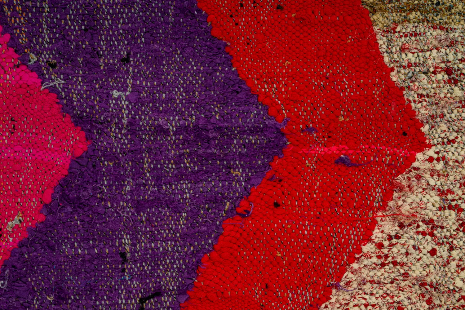 Marokkansk berber tæppe Boucherouite 125 x 235 cm