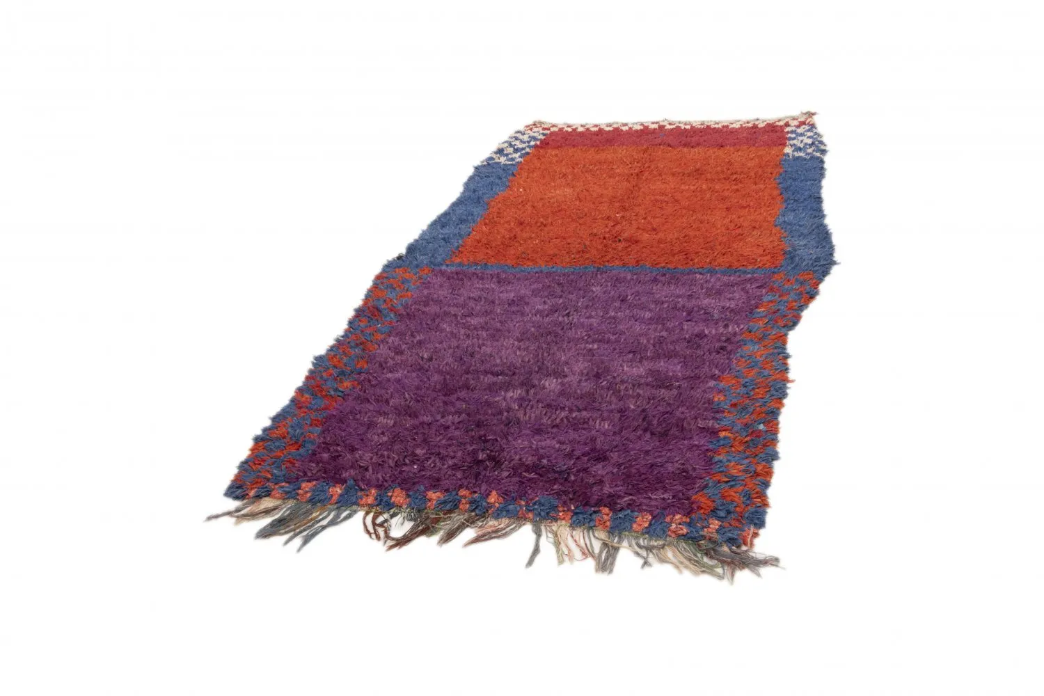 Marokkansk berber tæppe Boucherouite 240 x 130 cm